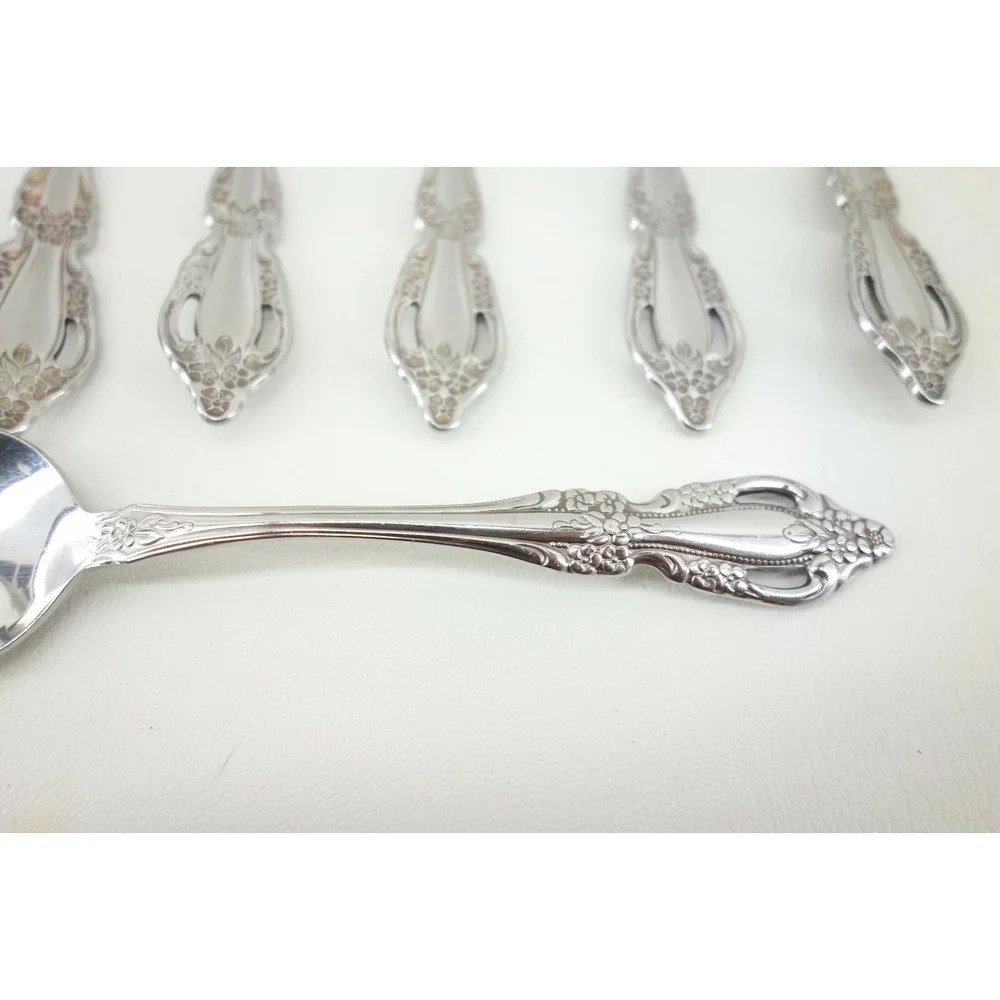 6 Oneida Distinction Deluxe RAPHAEL‎ Stainless Steel Place/Oval Soup Spoon